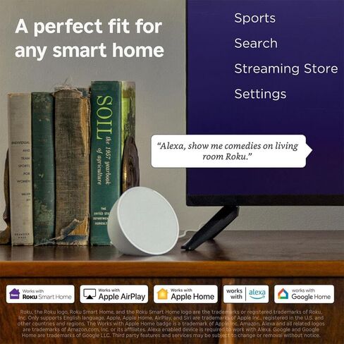 Roku 40 Inch Class Select Series 1080p Full HD Smart TV WiFi LED Display Voice Remote Streaming Apps Included HDMI Cable Streaming Bundle 12 Month CPS Warranty Television in Saudi Arabia