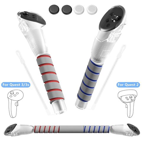 2 in 1 Long Arms & Handle Attachments Compatible with Oculus Quest 2 Hand Controllers, VR Gorilla Tag Long Arms/Stick Extension Grips for Meta Quest 2 Accessories for Beat Saber Golf Club Game in Saudi Arabia