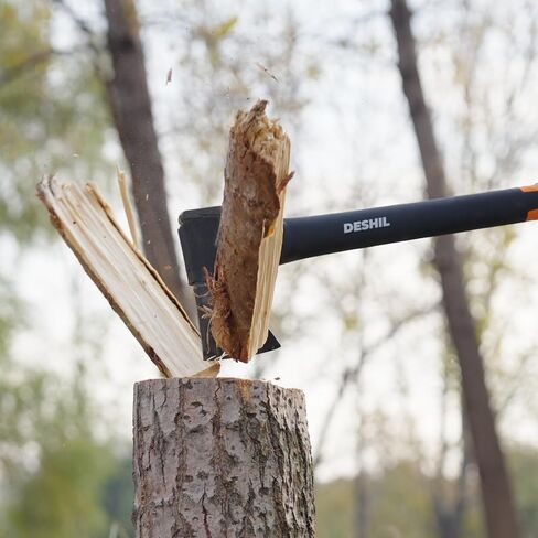 14-Inch Chopping Hatchet Axe for Outdoor Camping & Kindling | Lightweight Nylon Hollow Handle, Anti-Slip Shock Absorption Grip for Outdoor Survival, Splitting, Hiking & Yard Tools in Saudi Arabia