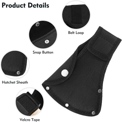 CdbC Hatchet Sheath، غطاء أكسفورد Hatchet للسلامة، غطاء حماية شفرة الفأس للتخييم في الهواء الطلق، واقي شفرة الفأس مع حلقة حزام in Kuwait