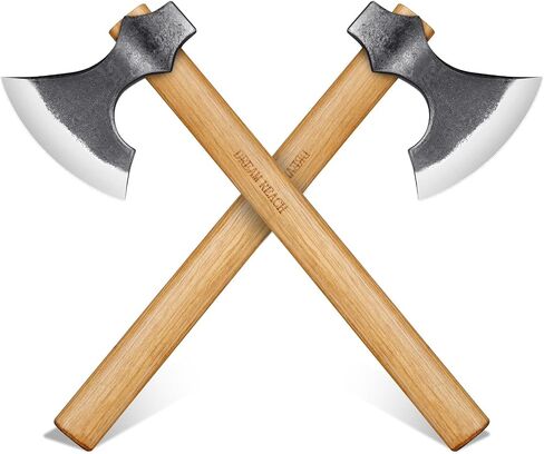 Throwing Axes 2 Pack - 16 in Viking Tomahawk Axe | Viking Throwing Axes, Hand Forged, for Backyard, Competition & Recreation, Gift for Men & Adults in Saudi Arabia