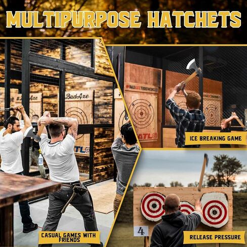 Throwing Axes 2 Pack - 16 in Viking Tomahawk Axe | Viking Throwing Axes, Hand Forged, for Backyard, Competition & Recreation, Gift for Men & Adults in Saudi Arabia