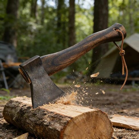 Universal Axe Handle - Hickory Wood Hatchet Handle Replacement-Durable Splinter-Proof Design for Camping Axes & Outdoor Tools, Easy to Install, Fits Most Hatchets in Saudi Arabia