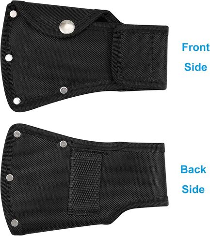 Hatchet Head Sheath Holster, Black Oxford Sheath for 1-1/4Lb Axe, Double Snap Hatchet Protector Cover with Belt Loop, Outdoor Camping Hiking Accessories in Saudi Arabia