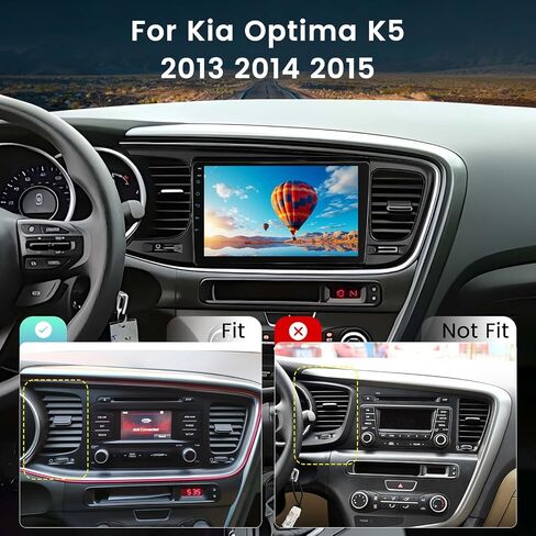 Car Radio for Kia Optima K5 2013 2014 2015 | 9 inch Optima Touch Screen Stereo with Carplay / Android Auto, Supports Mirror Link, Bluetooth Call, SWC, FM/RDS, DSP, EQ in Saudi Arabia