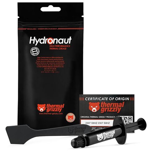 Thermal Grizzly - Hydronaut - 3.9Gram/1.5ml - Conductive Thermal Paste | High Performance Ideal for Air and Water Cooling CPU/GPU/PS4/PS5/Xbox - for Large Cooling Surfaces in Saudi Arabia