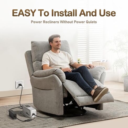 Battery Pack for Reclining Furniture, 5000mAh with LCD Display & Charger | 2-Pin Electric Recliner Rechargeable Battery for Lift Chair, Sofa, Couch Lift, Furniture in Kuwait