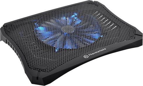 Thermaltake Massive V20 Steel Mesh Panel Single 200mm Blue LED Fan Adjustable Speed Control 10"-17" Laptop Notebook Cooling Pad CL-N004-PL20BL-A in Saudi Arabia