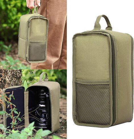 Kerosene Lamp Storage Bag Portable Outdoor Camping Light Case | Kerosene Lamp Storage Bag Portable Outdoor Camping Light Case Waterproofing Abrasion Hiking Tent Cove in Saudi Arabia