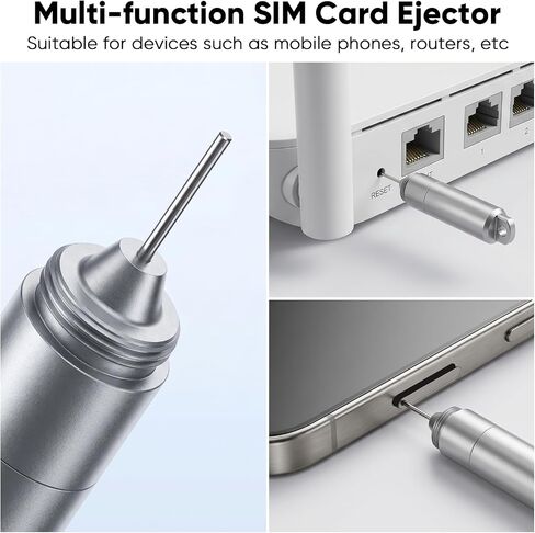 دبوس إخراج بطاقة SIM متعدد الوظائف مع فرشاة تنظيف | فتاحة شريحة SIM للهاتف المحمول، منظف الغبار، أداة فتح الطرود، عالمية للهواتف الذكية / الوسادة والكمبيوتر اللوحي in Kuwait