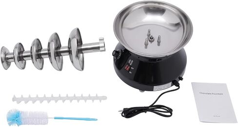 5-Tier Chocolate Fountain, 7lbs Hot Chocolate Fondue Tower with Temp Knob | 230W Pure Copper Motor, 86-230°F Stainless Steel Chocolate Melting Heating Machine for Nacho Cheese Liqueurs Party Wedding in Saudi Arabia