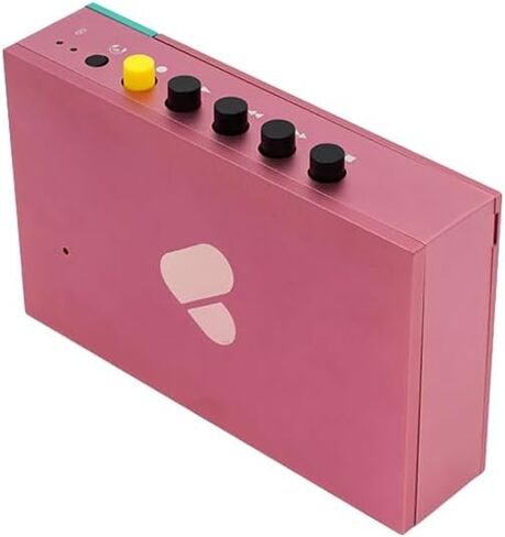 Portable Cassette Player - Cassette Tape Recorder with Bluetooth Connection Speaker or Headphones, 3.5mm Audio Cable - (Edith, Pink & Green) in Saudi Arabia