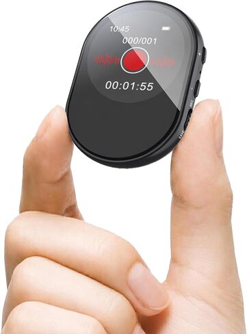128GB small‌ Voice Recorder,Voice-activated recording,with playback and password management,AI noise and Scheduled recording,reduction Portable recording device,for meetings/lectures/classroom,MP3 in Saudi Arabia