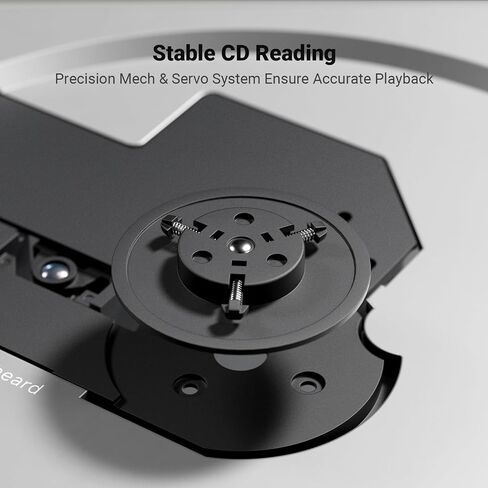 Fosi Audio Merak CD Player Portable Home Audio Desktop HiFi USB CD Ripping | All-in-One Audio Design, Remote Control, OLED Display, USB-A, 3.5mm Headphone Jack, LINE, OPT, 12V Trigger, DC 5V / 2A in Saudi Arabia