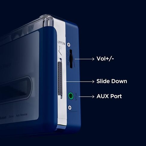 Bluetooth Cassette Player, Walkman Tape Player with 3.5mm Jack Headphone and Speaker, Auto Reverse Function, USB Power/AA Battery Power in Saudi Arabia