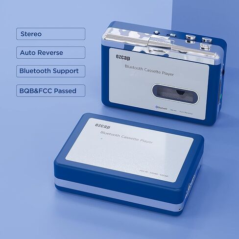 Bluetooth Cassette Player, Walkman Tape Player with 3.5mm Jack Headphone and Speaker, Auto Reverse Function, USB Power/AA Battery Power in Saudi Arabia