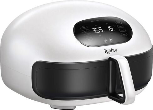 Typhur Sync 8QT AI Smart Air Fryer with Built-in Wireless Meat Thermometer | 9-in-1 XL Non Toxic Airfryer | PFAS-Free Ceramic Basket | 450°F Max | Fits 6lb Whole Chicken | Quiet & Dishwasher Safe | 120V in Saudi Arabia
