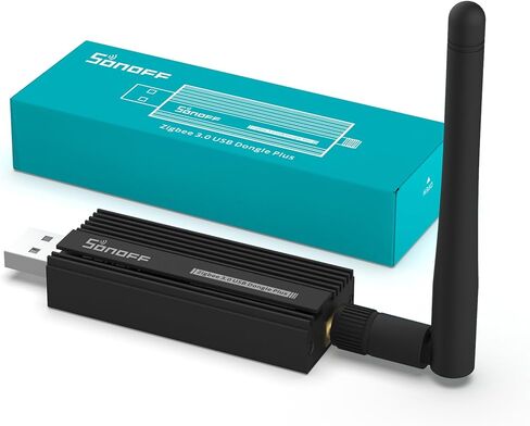 SONOFF Zigbee 3.0 USB Dongle Plus Gateway, Universal Zigbee USB Gateway with Antenna for Home Assistant, IoBroker, Wireless Zigbee 3.0 USB Adapter(1 Pack) in Saudi Arabia