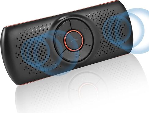 CAPRARO Car Speakerphone for iPhone 17 Pro with Stand, Light Blue | 360° Spin Magnetic Stand, [Built-In Microphone] [Hands-Free Calls] Siri Assistant Support Wireless Spearker Phone in Saudi Arabia