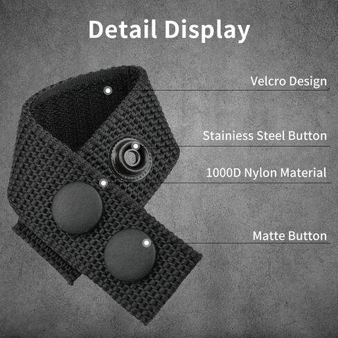 5 Pcs Belt Keepers for Duty Belt, 4 Pcs 1000D Nylon Keepers with 1 Stainless Steel Key Clip Holder, Fits Up to 2.25" Wide Belts for Police, Law Enforcement, Correctional Officer and Tactical Belts in Saudi Arabia