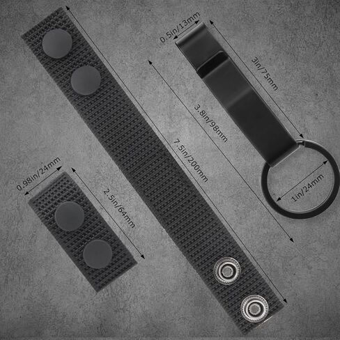 5 Pcs Belt Keepers for Duty Belt, 4 Pcs 1000D Nylon Keepers with 1 Stainless Steel Key Clip Holder, Fits Up to 2.25" Wide Belts for Police, Law Enforcement, Correctional Officer and Tactical Belts in Saudi Arabia