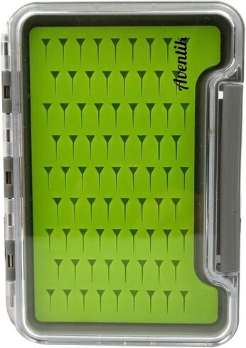 Aventik Fly Fishing Boxes Silicone Super Slim Fishing Storage Fishing Tackle Case Waterproof Best Pocket Sizes 7.36"X4.02"X0.63"/5.39"X3.74" X0.63'’(2pc-g048lb) in Kuwait