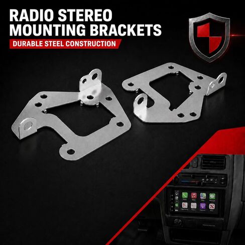 Radio Stereo Mounting Bracket Set Compatible with Toyota 4Runner 1989-2002 Pickup 1989-1995 T100 1993-1998 Tacoma 1995-2004, Replaces 86212-89111 86211-89111 with Screws in Saudi Arabia