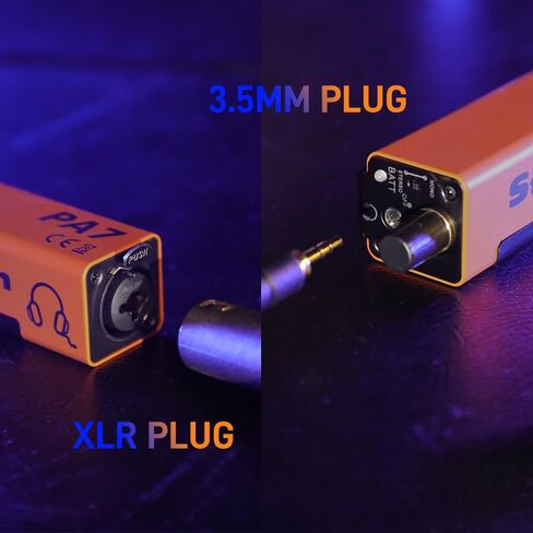 StudioMan PA7 Personal in-Ear Monitor Amplifier, Orange, 3.5mm Output XLR and TRS Inputs, Stereo/Mono Switch, Volume Control, Rack Mountable, Metal in Saudi Arabia