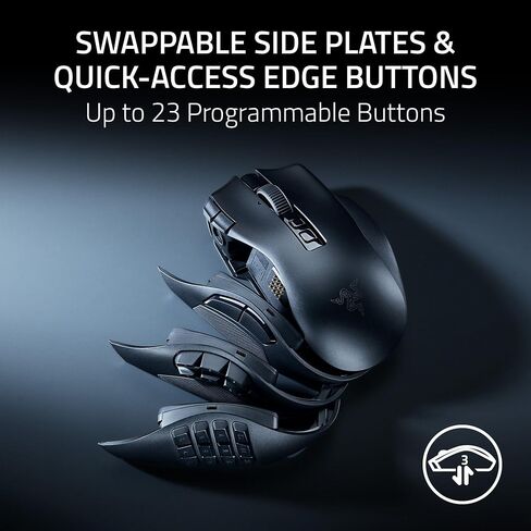 Razer Naga V3 Pro Wireless MMO Gaming Mouse with Swappable Side Plates in Saudi Arabia