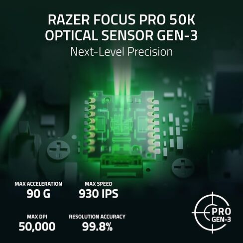 Razer Naga V3 Pro Wireless MMO Gaming Mouse with Swappable Side Plates in Saudi Arabia