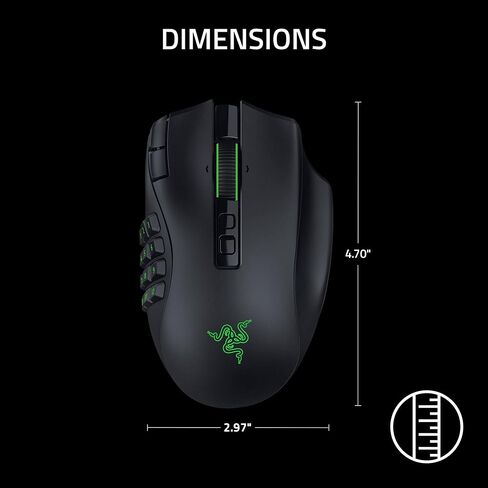 Razer Naga V3 Pro Wireless MMO Gaming Mouse with Swappable Side Plates in Saudi Arabia