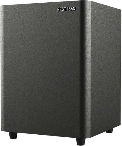 BESTISAN Powered Subwoofer, Deep Bass Sub, Down Firing Subs, Easy Setup with Home Theater System, Receiver, Speakers, Coaxial Cable Included, RCA, LFE, AUX Input, High-Level Speaker Input & Output in Saudi Arabia