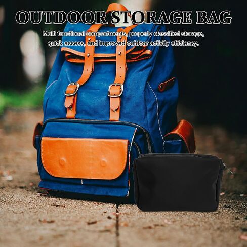 Mobestech Crampon Protective Storage Case with Zipper for Camping Spikes | Black Polyester-cotton Build, Ventilated Rust Protection and Waterproof Finish, Compact Lightweight Organizer in Saudi Arabia