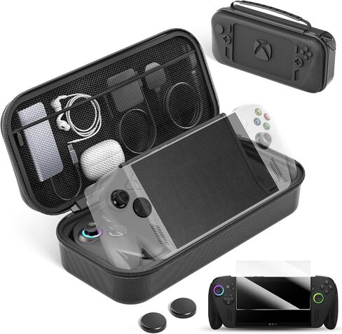 LVVIL Hard Shell Carrying Case for ASUS ROG Xbox Ally/X (2025), Protective Travel Bag Fit ROG Game Console and Adapter with Screen Protector & Thumbstick Cap, for Electronics Cases in Saudi Arabia