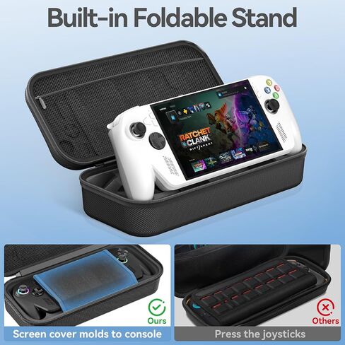 LVVIL Hard Shell Carrying Case for ASUS ROG Xbox Ally/X (2025), Protective Travel Bag Fit ROG Game Console and Adapter with Screen Protector & Thumbstick Cap, for Electronics Cases in Saudi Arabia