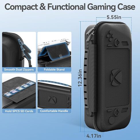LVVIL Hard Shell Carrying Case for ASUS ROG Xbox Ally/X (2025), Protective Travel Bag Fit ROG Game Console and Adapter with Screen Protector & Thumbstick Cap, for Electronics Cases in Saudi Arabia