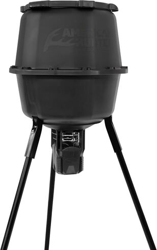 American Hunter 30 Gal Nesting Hopper | Hunting Durable Lightweight 3 Legged Game Feeder with XDE-Pro Automatic Delivery System in Saudi Arabia