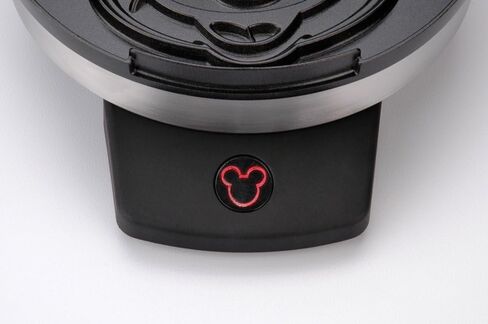 Disney Mickey Mouse Waffle Maker by Select Brands - Nonstick Waffle Iron for Fun Mickey-Shaped Waffles - Disney Kitchen Gift - 800 Watts - Red | Nonstick Waffle Iron for Fun Mickey-Shaped Waffles, 800 Watts, Great Disney Kitchen Gift for Breakfast in Saudi Arabia
