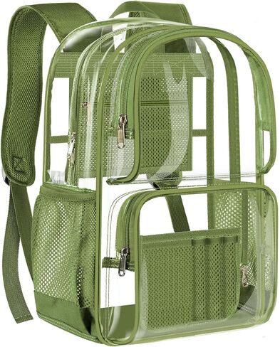 PAMANO Clear Backpack Heavy Duty Transparent See Through Bag for College Work Travel Security in Saudi Arabia