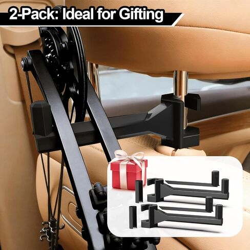 Buddy 2-Pack - Universal Vehicle Headrest Mount for Compound Bows, Secure & Space-Saving Storage for Trucks/SUVs/Cars, Soft-Padded Anti-Scratch Design in Kuwait