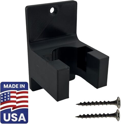 AR Buffer Tube Wall Mount Compatible with AR-15, AR-9, AR-10 | Vertical Rifle Storage Rack | Secure Buffer Tube Holder | Space-Saving Wall Display | 2-Pack | Made in USA in Saudi Arabia