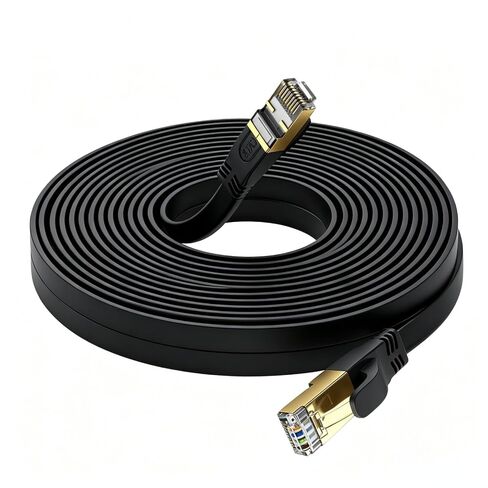 Cat 8 Ethernet Cable 6 FT, Outdoor&Indoor High Speed Heavy Duty Network LAN Internet Cable,SFTP Gold Plated RJ45 40Gbps 2000Mhz Patch Cord, for Modem/Router/Gaming,Faster Than Cat7/Cat6/Cat5-White in Saudi Arabia