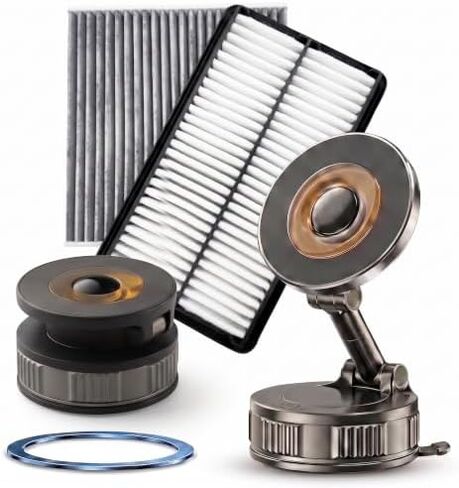Cabin Engine Air Filter for PASSPORT (19-23) & Vacuum Magnetic Car Mount | Exact Fit for MDX(16-20) PASSPORT(19-23) PILOT(16-22)& 360° Rotatable Vacuum Magnetic Car Phone Mount Phone Holder for iPhone in Saudi Arabia