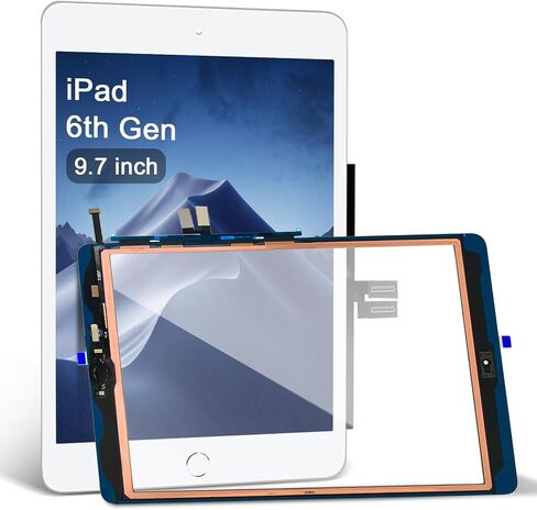 Screen Replacement for iPad 10th Generation (10 Gen) Touch Glass Kit | (No LCD) 2022 10.9" Digitizer A2696,A2757,A2777,Pre-installed Home Button,[NO Fingerprint Reader] in Saudi Arabia