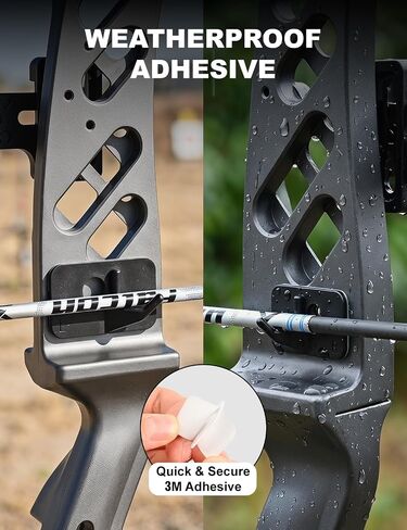 NOVASPARK 20 Pcs Recurve Bow Arrow Rest, Right Hand Self-Adhesive Plastic Stick-On, Weatherproof Hold & Frictionless Clearance for Backyard Target Practice & Youth Archery Clubs in Saudi Arabia
