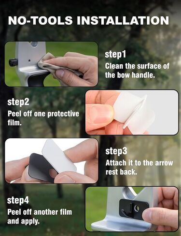 NOVASPARK 20 Pcs Recurve Bow Arrow Rest, Right Hand Self-Adhesive Plastic Stick-On, Weatherproof Hold & Frictionless Clearance for Backyard Target Practice & Youth Archery Clubs in Saudi Arabia
