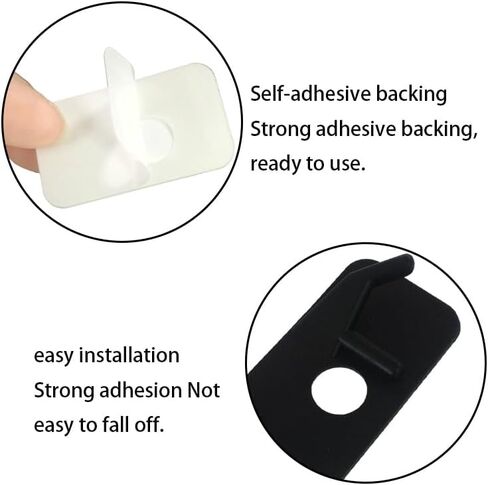 8 Pcs Right Hand Recurve Bow Arrow Rest,Plastic Adhesive Back Accessory for Hunting, Shooting and Targeting Arrows in Kuwait