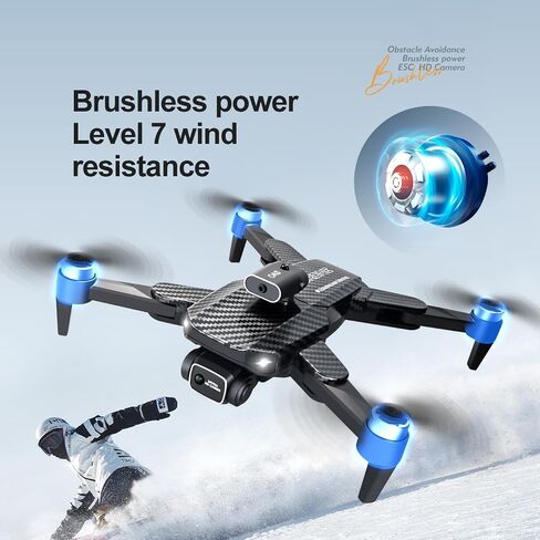 4K UHD GPS Drone (Equipped with dual cameras), Foldable Drone, small-scale Drone Control Quadcopter With Height Setting Function, Six-pass Gyroscope, Gesture Photo, Video Recording, Headless Mode, Emergency Stop, Trajectory Gravity Sensing, and Auto-photo in Saudi Arabia