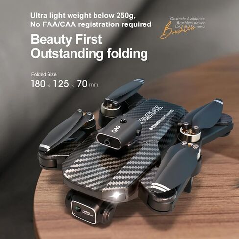 4K UHD GPS Drone (Equipped with dual cameras), Foldable Drone, small-scale Drone Control Quadcopter With Height Setting Function, Six-pass Gyroscope, Gesture Photo, Video Recording, Headless Mode, Emergency Stop, Trajectory Gravity Sensing, and Auto-photo in Saudi Arabia