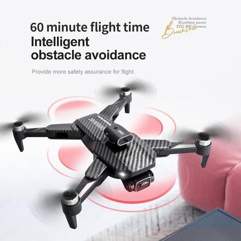 4K UHD GPS Drone (Equipped with dual cameras), Foldable Drone, small-scale Drone Control Quadcopter With Height Setting Function, Six-pass Gyroscope, Gesture Photo, Video Recording, Headless Mode, Emergency Stop, Trajectory Gravity Sensing, and Auto-photo in Saudi Arabia
